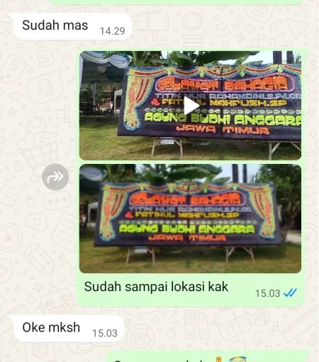 Pengiriman Papan Bunga Kiarasari Compreng